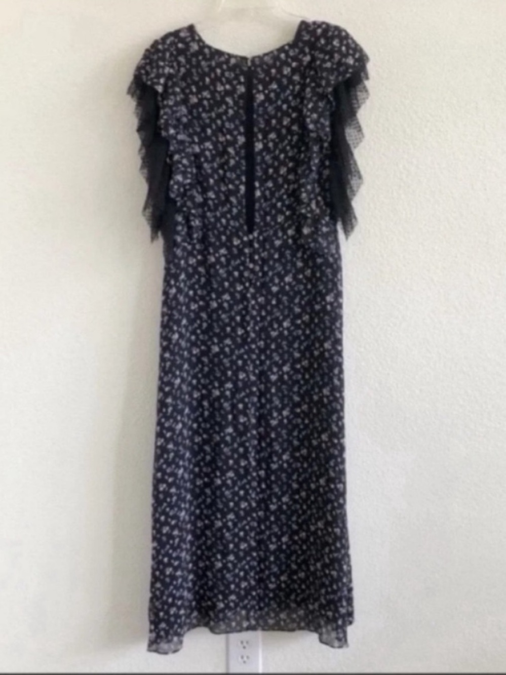 LoveShackFancy Jardin Floral Silk Demi Midi Dress - Picture 3 of 7